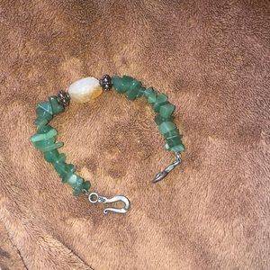 Teal crystal bracelet